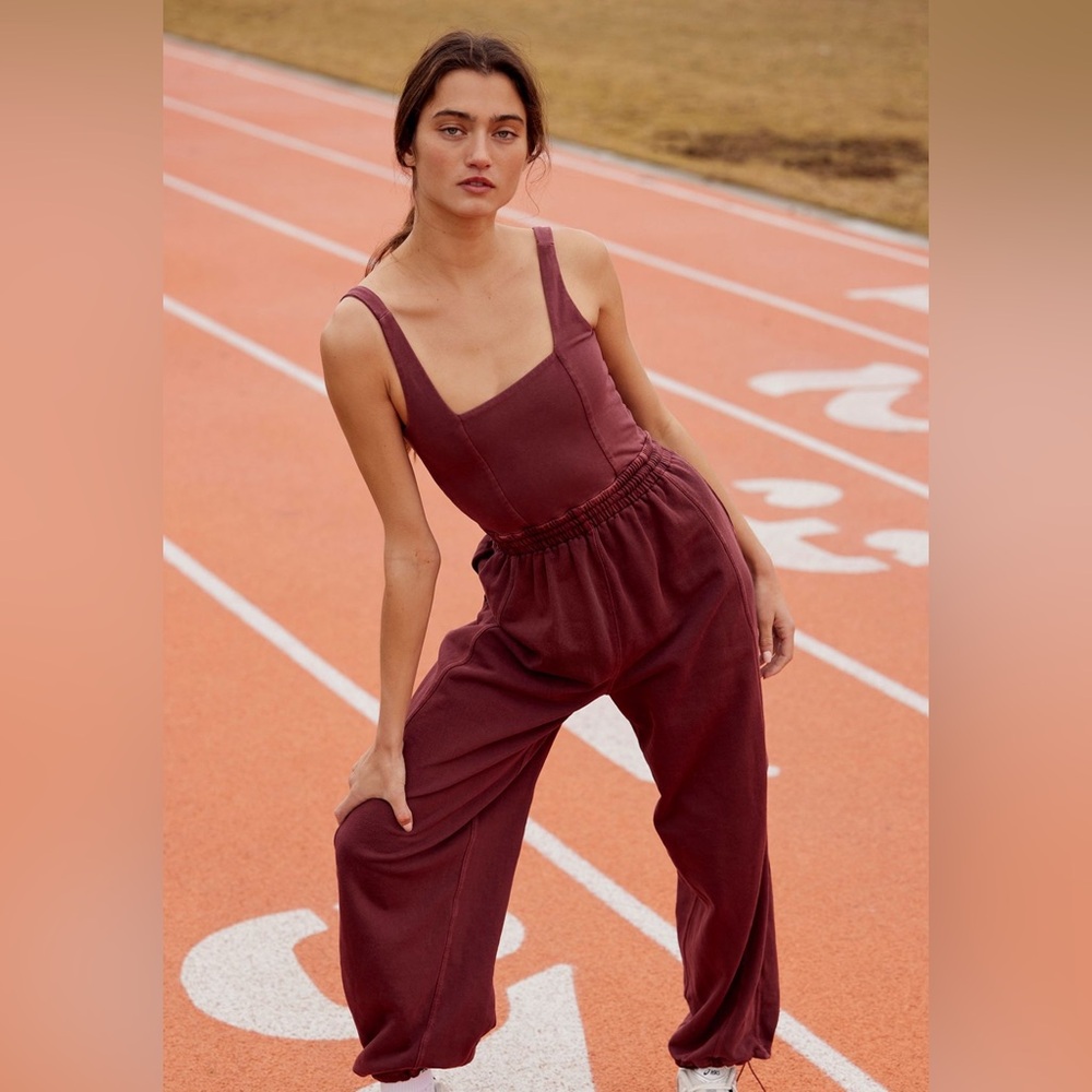 NWT FP Movement Inbound Onesie - Crimson